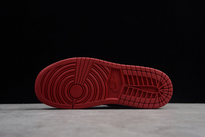 Kids Air Jordan 1 Retro High OG Banned Bred Black Red  555088 001